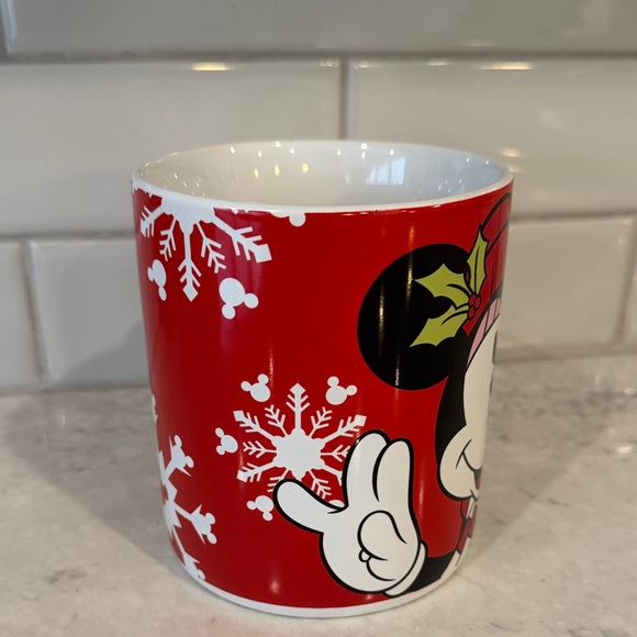 Disney Red and White Oversized Minnie Mouse Festive Mug - Picture 5 of 6
